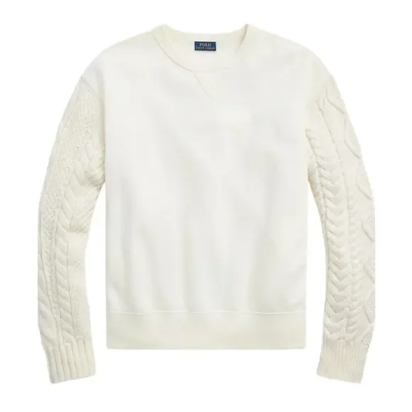 Polo by Ralph Lauren Cream Crew Neck Sweater - Picture 1 of 16